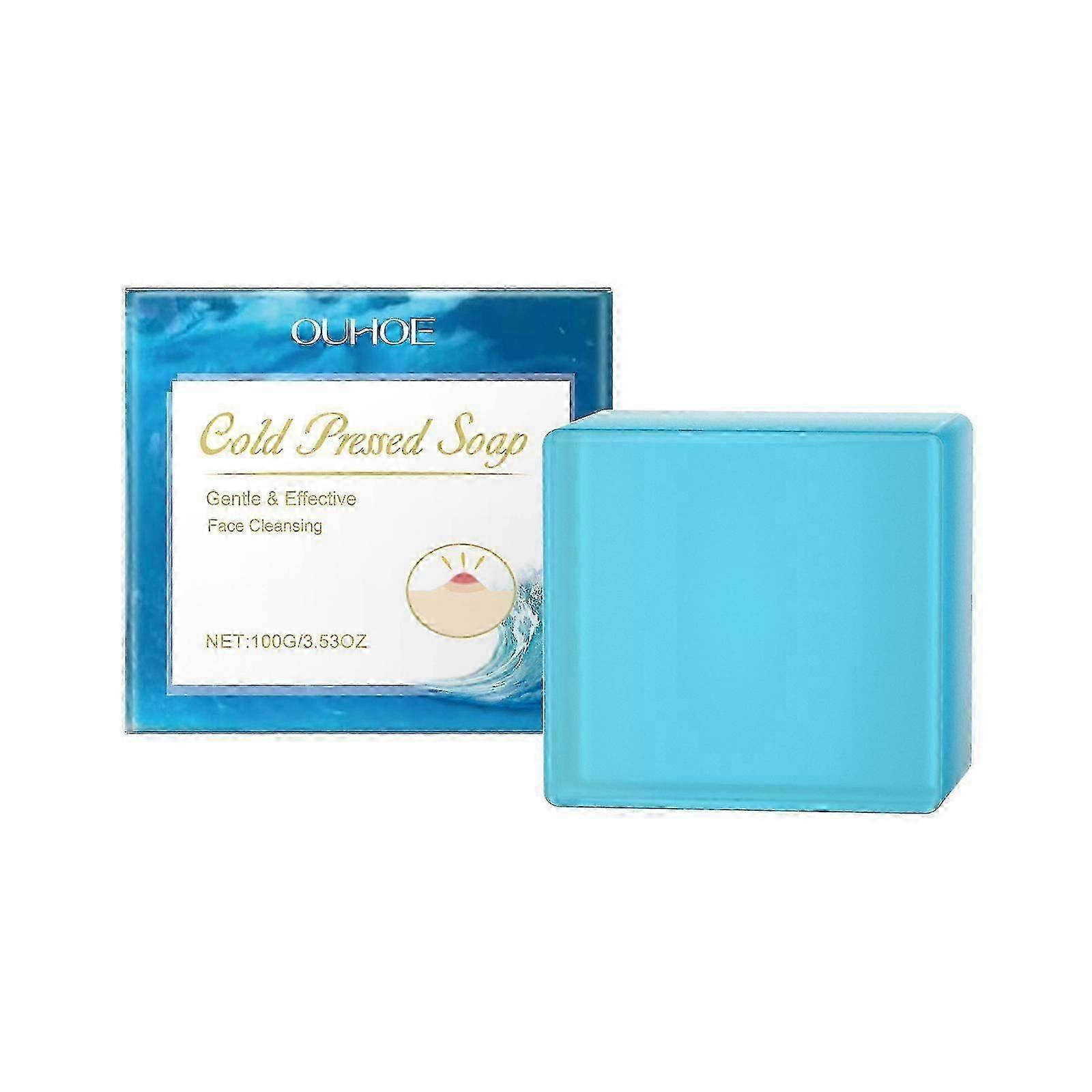 Facial Cleansing Soap Improves Skin Smoothness Moisturizing Gentle Formula Refreshing Non-Sticky Face Soap