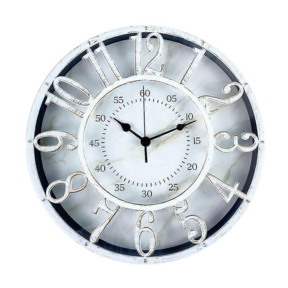12-Inch Creative Nordic Simple Retro Clock Quartz Clock-Style1