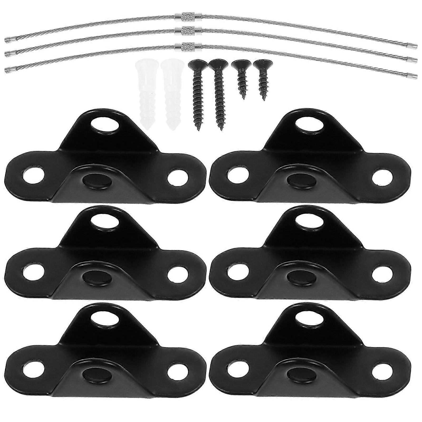3 Sets Furniture Wall Anchors Kit with Straps for Home Safety Strong Material, Easy Installation, Tipping Prevention for Pet and Child Safety