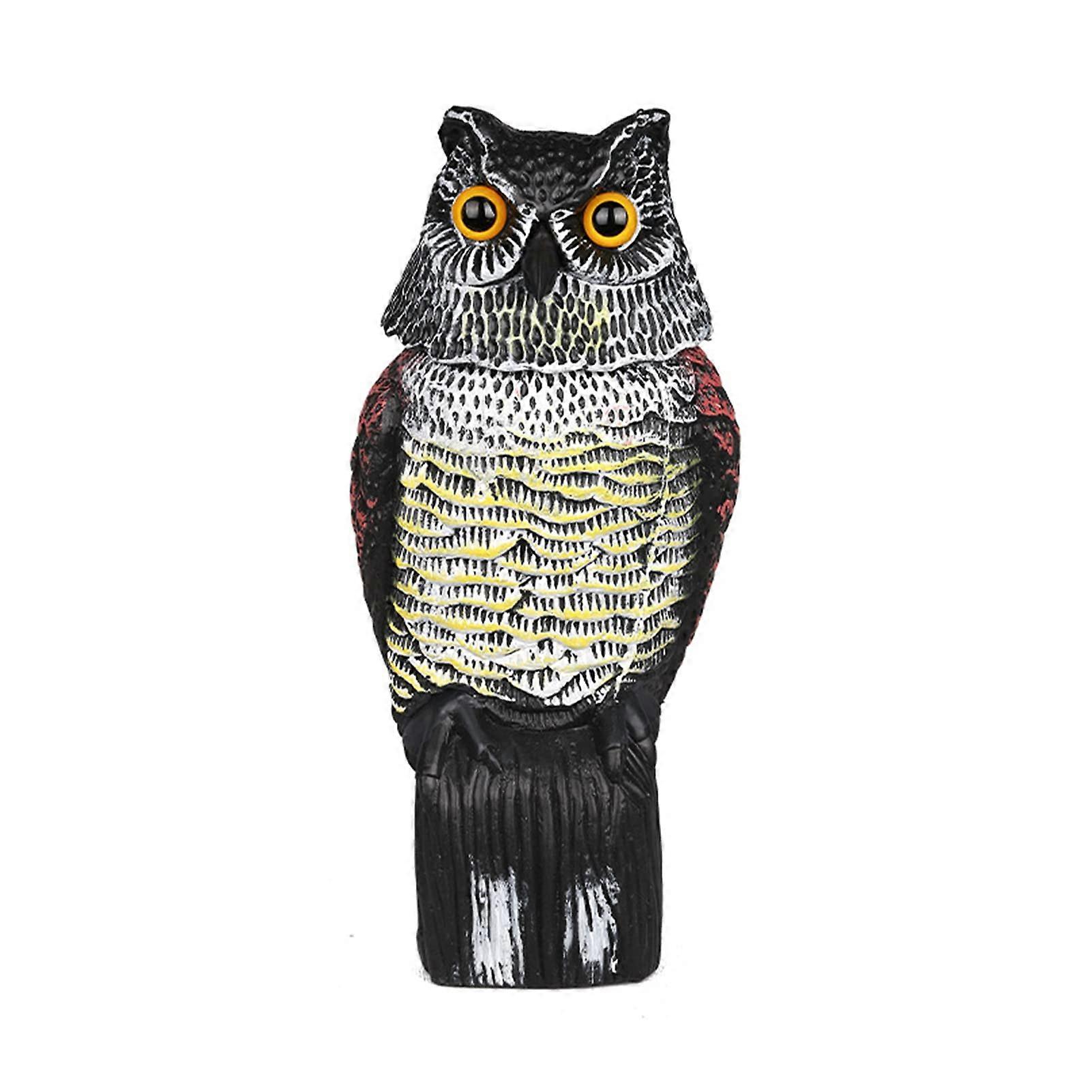 Bird deterrent owl pigeon  bird repellent for balcony garden terrace decoration made of PE material with 3 sizes windmoving head (C) Ref: 7446