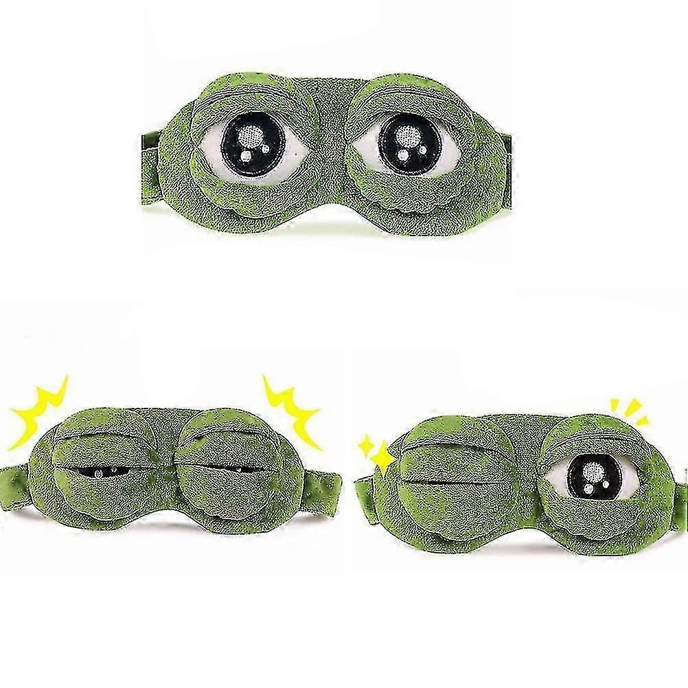 1 pieza de 3d Frog Sleep Eye Mask
