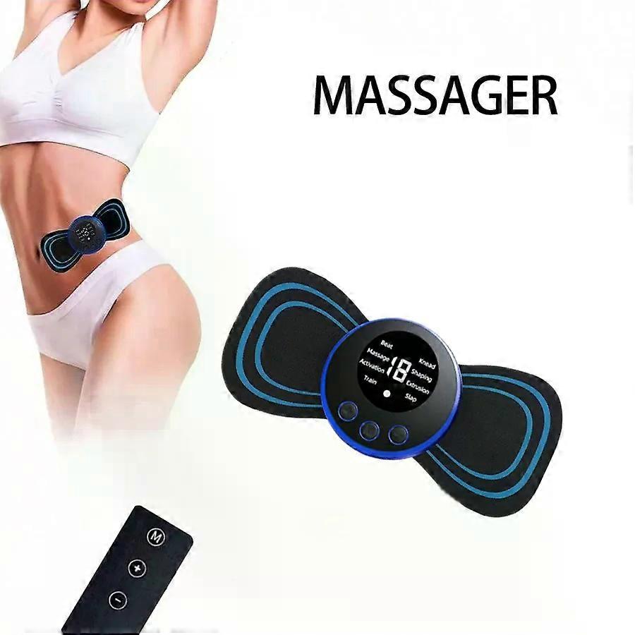 con Mini télécommande de patch de colonne cervicale et masseur portable avec patchs pour le massage complet du corps avec réglage multimode