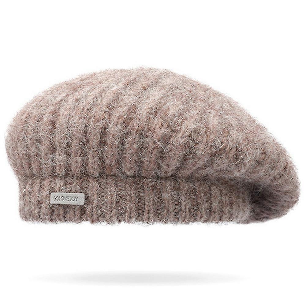 GOLOVEJOY DMZ103 Solid Color Winter Wool Warm Hat Elastic Knitted Beret Cap