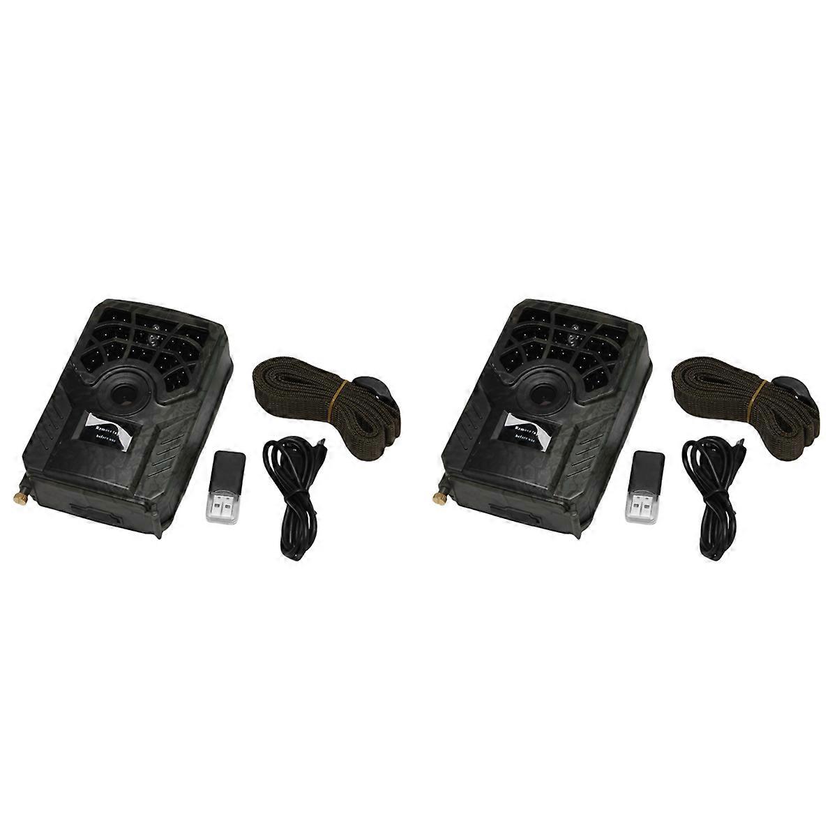 2X PR300C Hunting Camera 12MP 120 Degrees Sensor Wide Angle Infrared Night Vision Wildlife Trail The