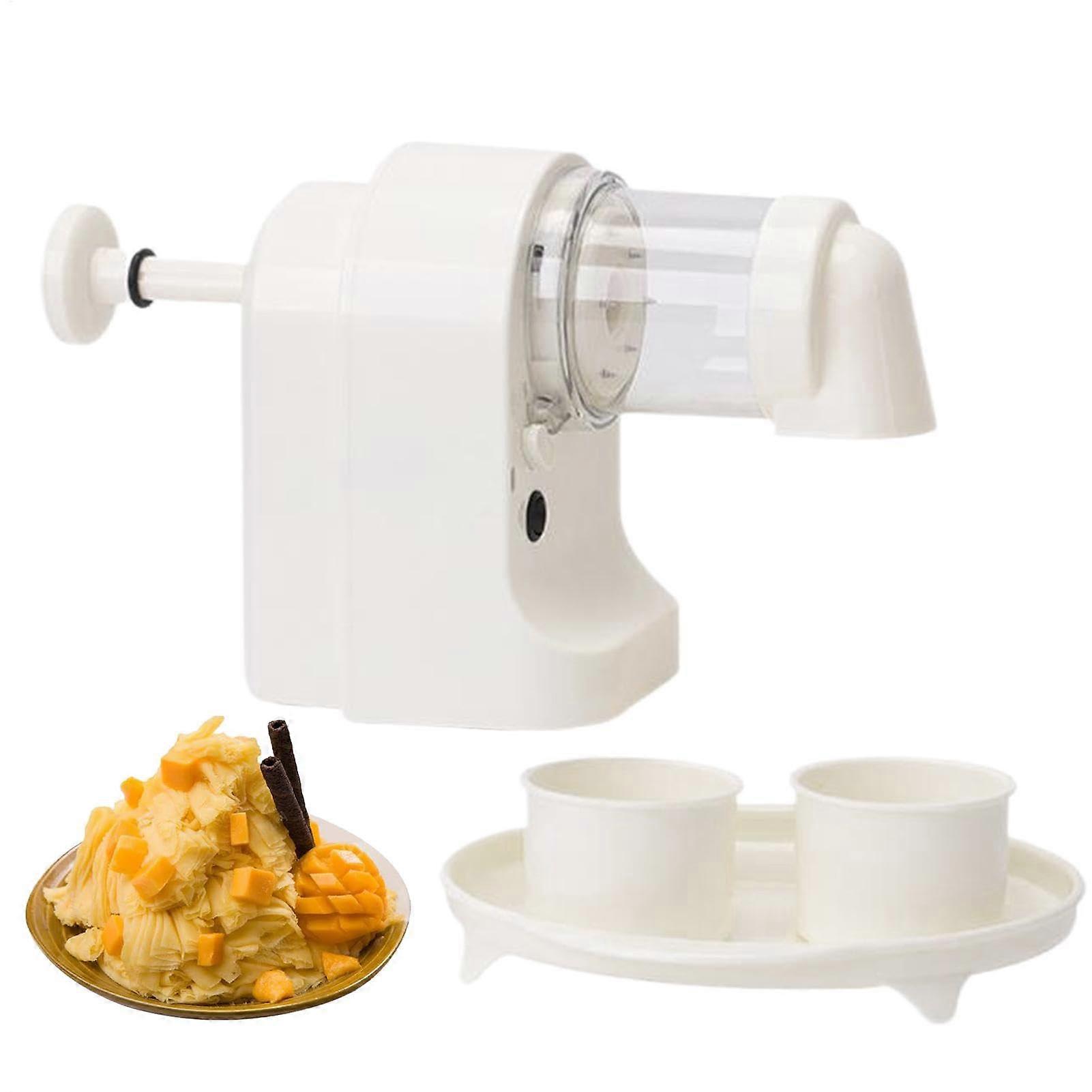 Shaved ice machine with trays, crusher  multipurpose tool for coffee shops, bars, family gatherings.