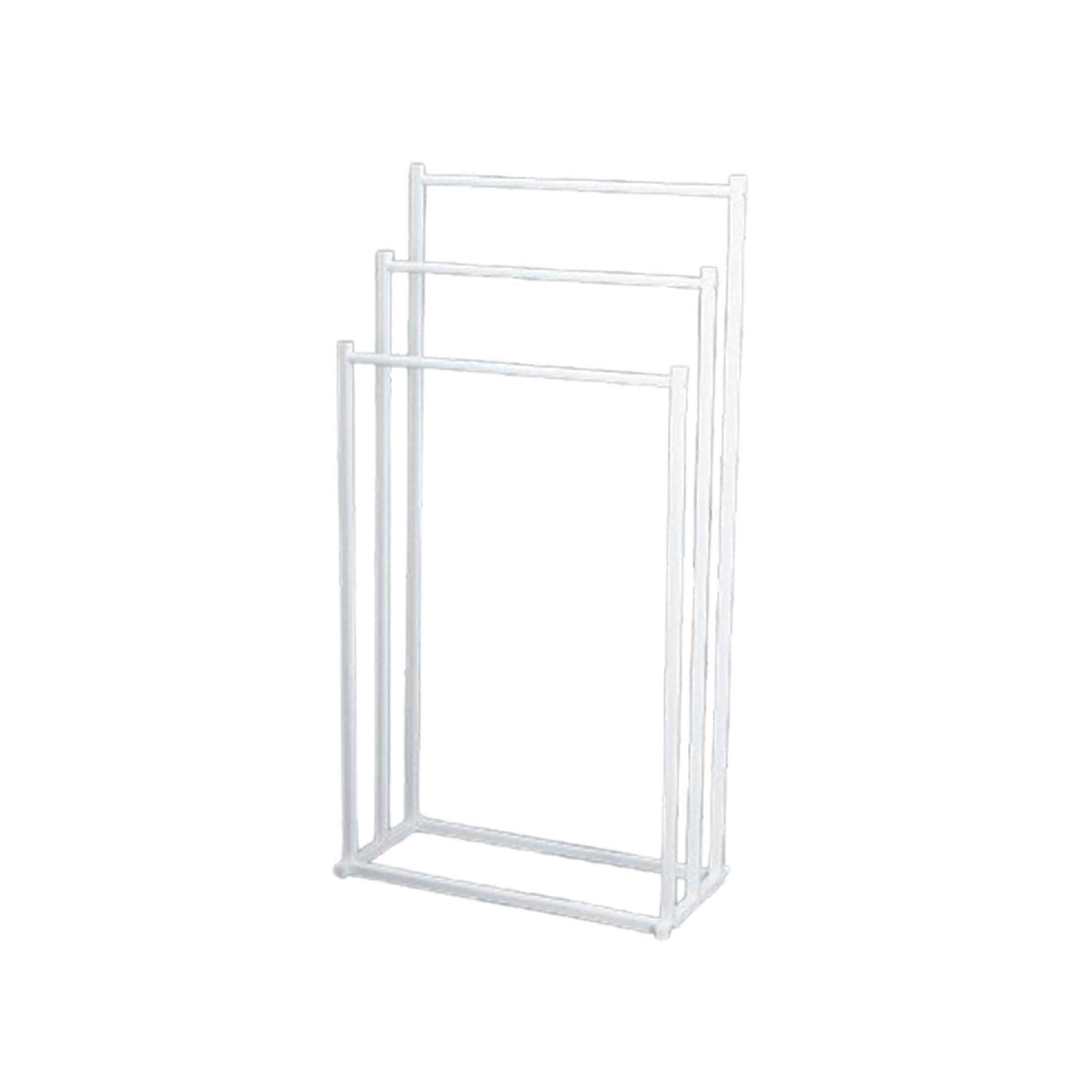 Freestanding Stainless Steel Towel Holder with 3 Rails 44x21x86cm
