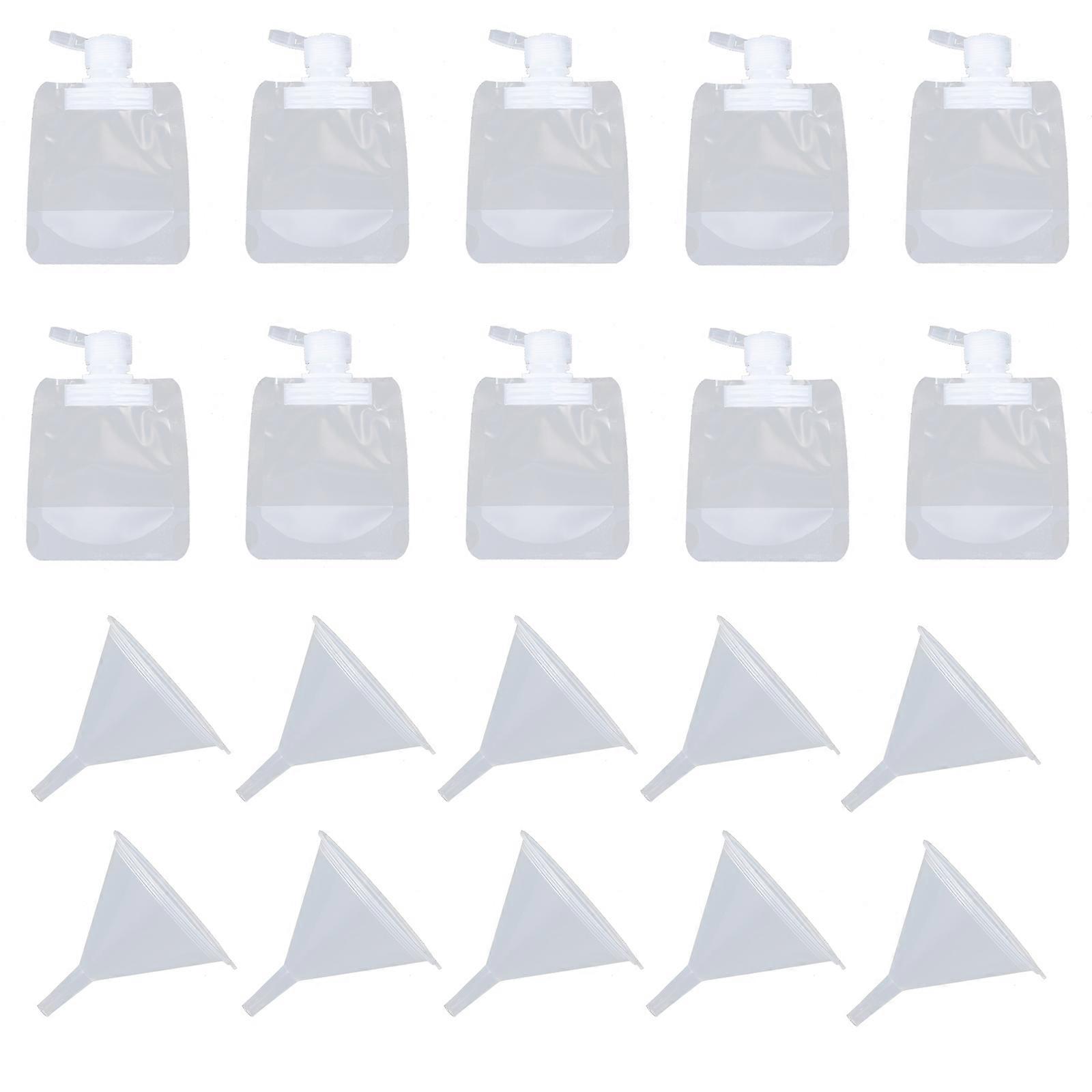 Portable Travel Bottles for Storage Use Safe PET Material White Color 1 Set Lightweight Durable