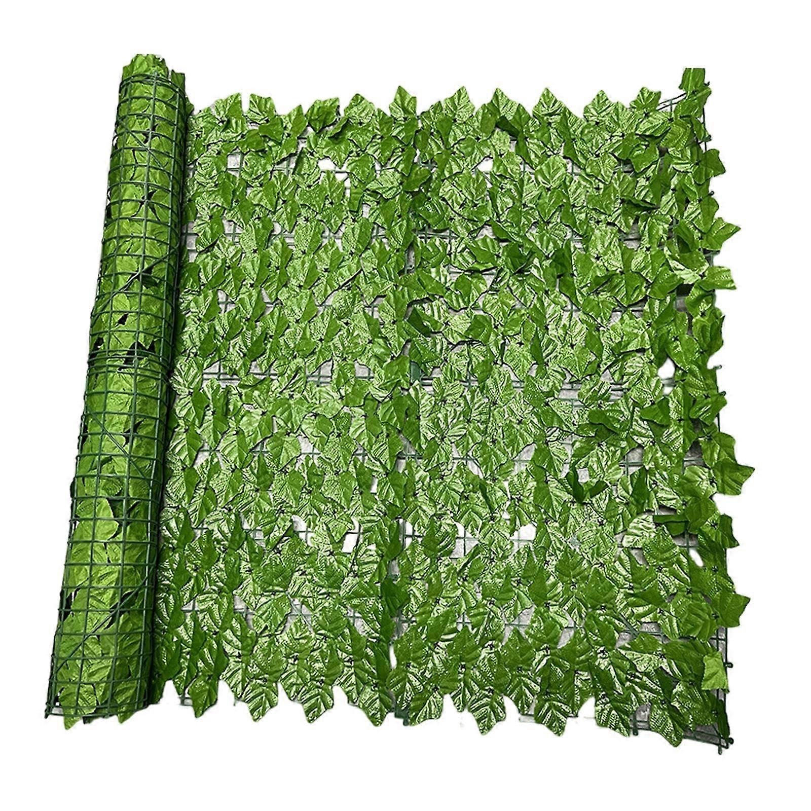 Artificial Leaves Privacy Fence Wall Screen Decorative Privacy Screen For Patio Yard Deck Backyard, Light Green 0.5 x 1 m