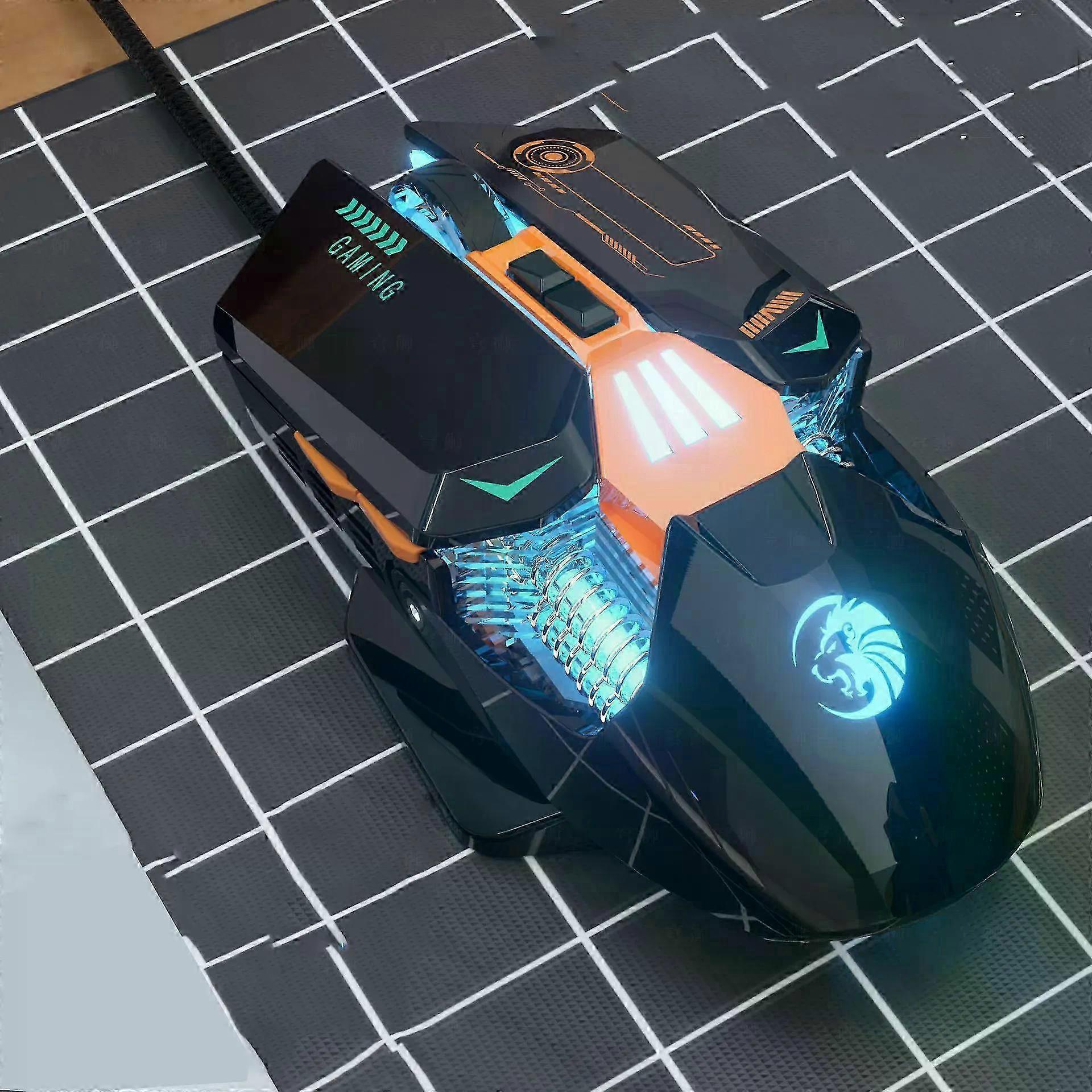 Adjustable RGB Backlight Wired Game Mouse with 7200 DPI and 7 Programmable Keys for Comfortable Gaming