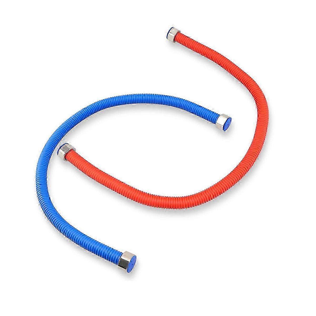 Flexible Stainless Steel Corrugated Water Heater Connector, Hot and Cold Water Heater Hose, 1/2inch FIP
