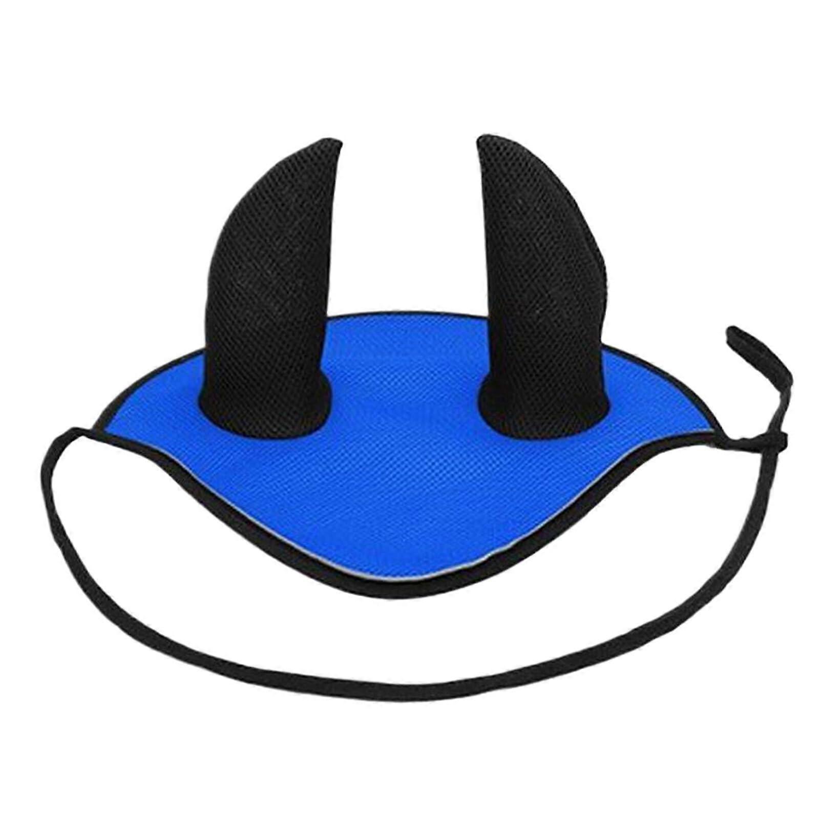 Comfortable Durable Horse Harness with Breathable Ear Protectors for Unrestricted Movement, Easy-to-Wear Strap, Dark Blue