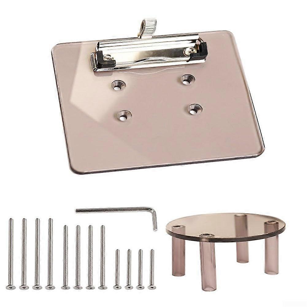 Secure your scorecard firmly with this acrylic holder for golf carts featuring a pin clip.