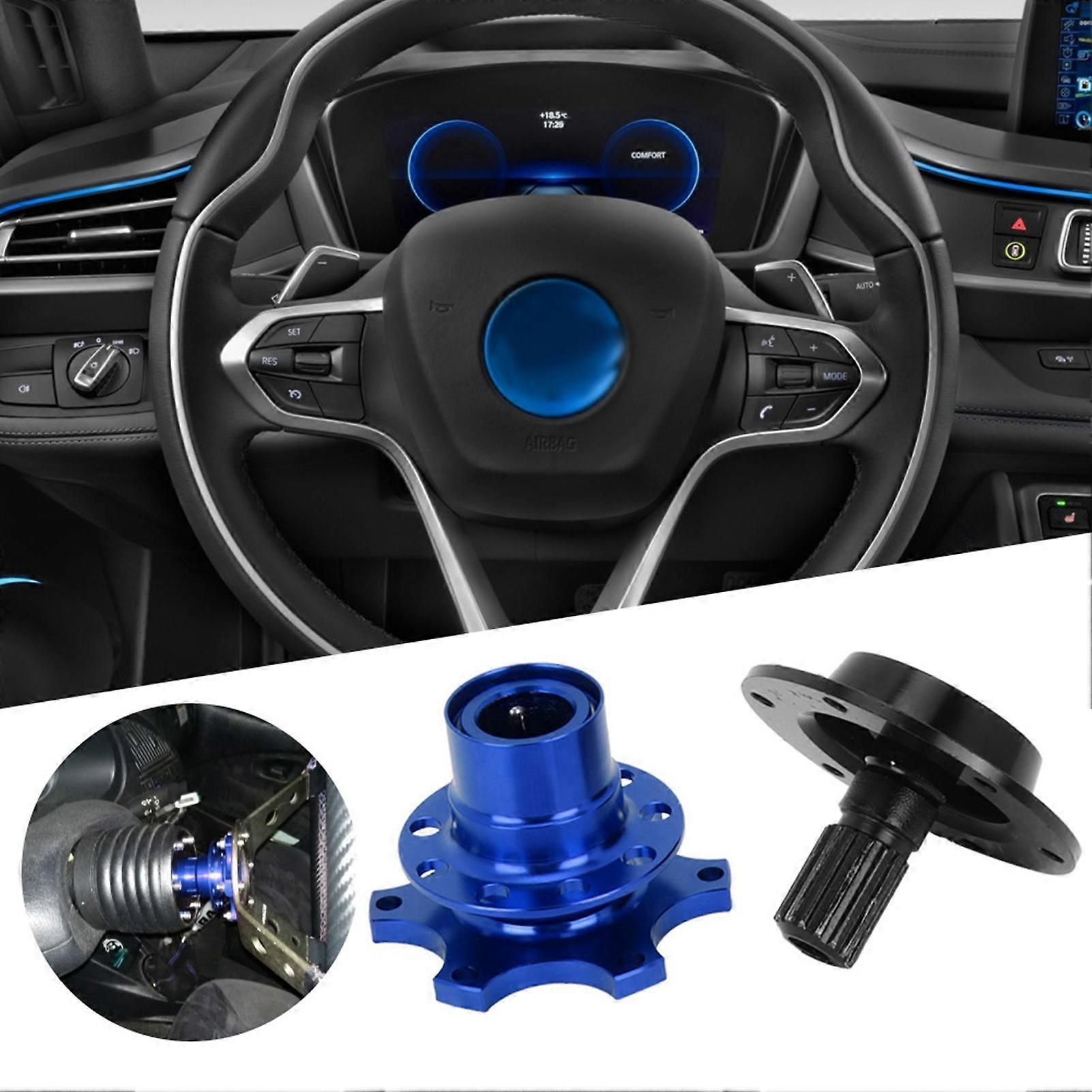 Universal 6 Hole Steering Wheel Quick Release Disconnect Hub Adapter Kit Car Repair Tool