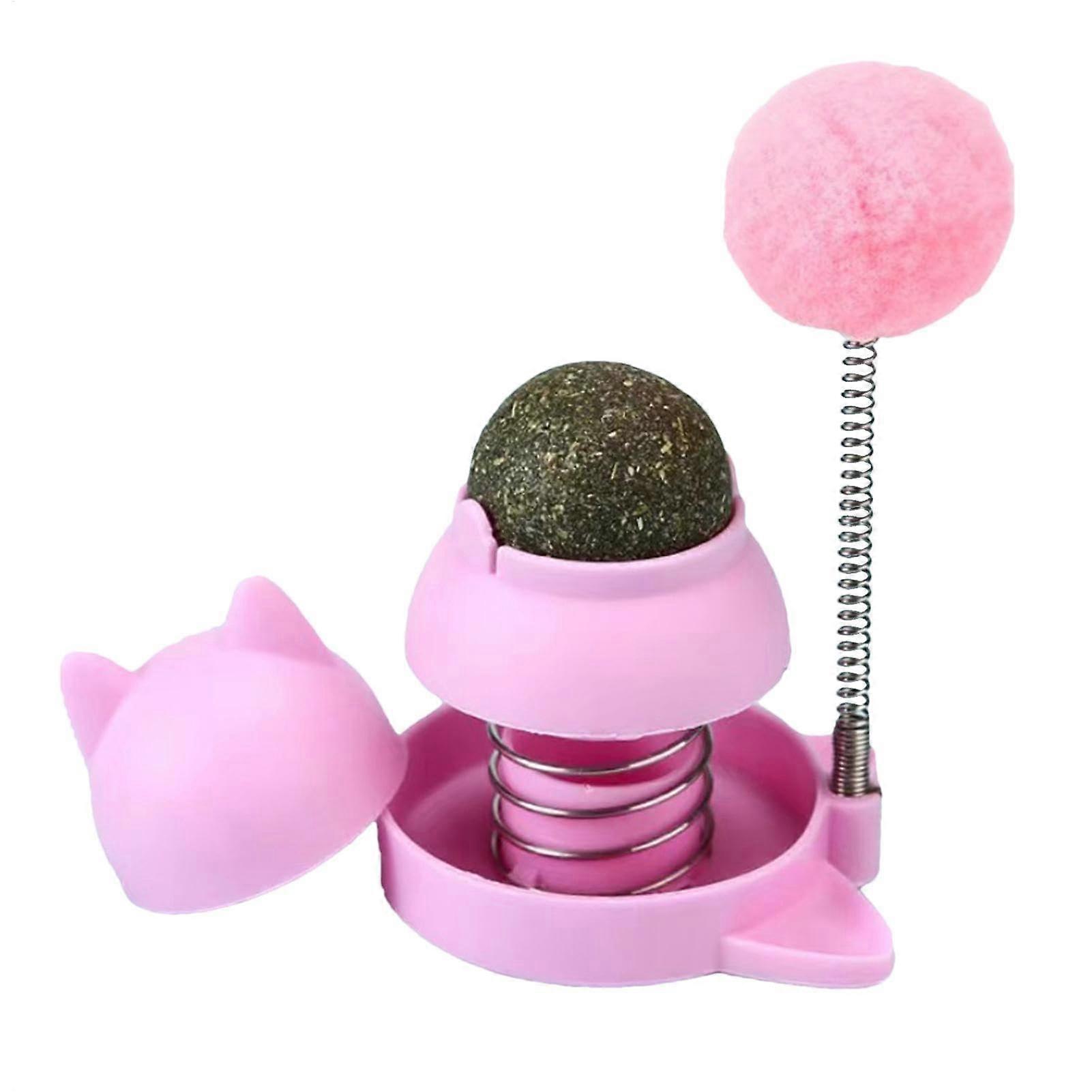 Catnip Ball for Cats Wall - Edible Catnip Bubbles and Balls for Scratching - Interactive Wall Toy for Cats Licking and Play