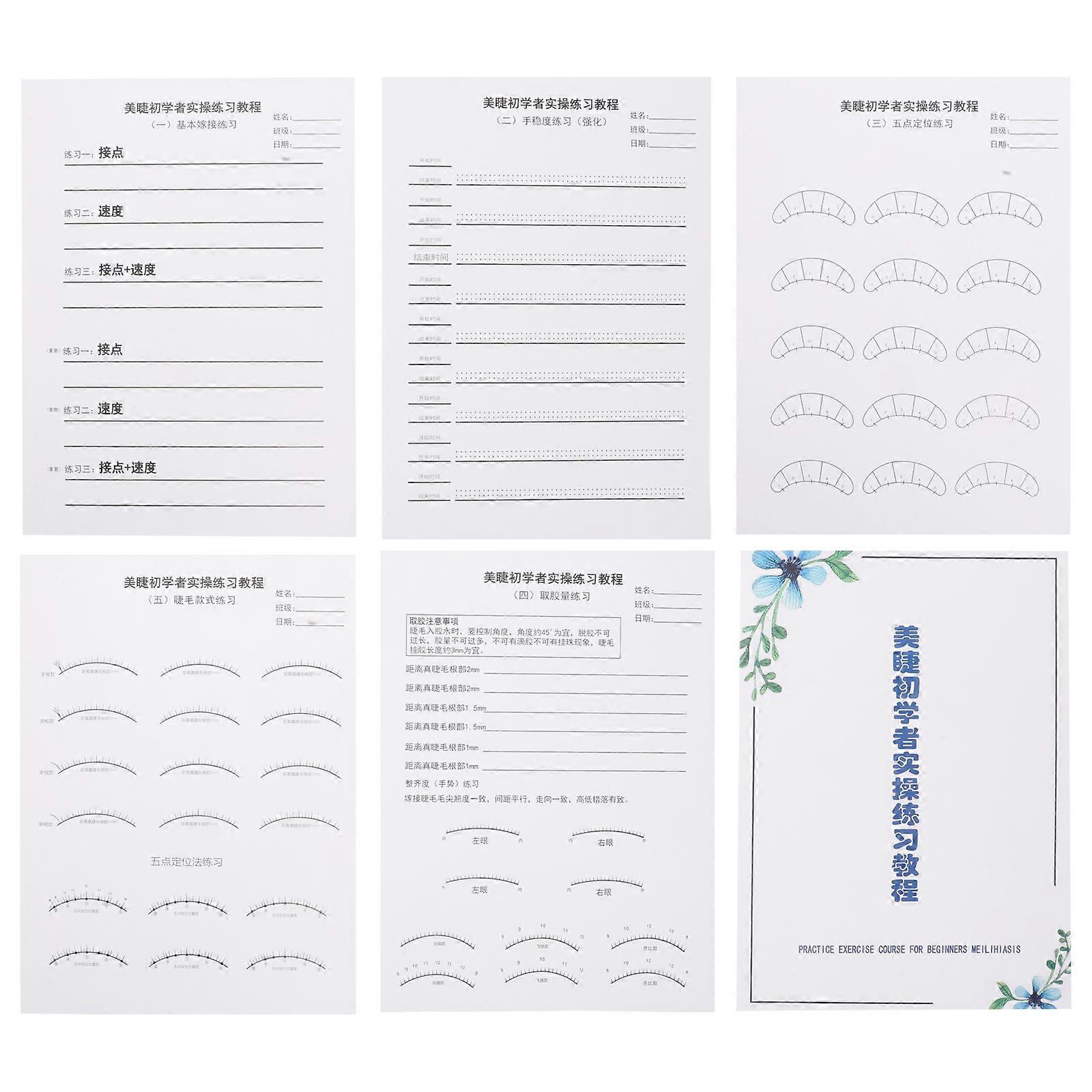 Eyelash Extension Practice Kit with Lash Mapping Guide   Realistic Lash Application Training Paper for Salon Use and Skill Development