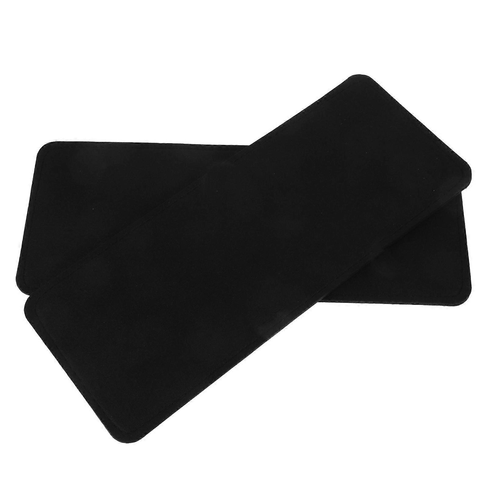 Felt Bag Bottom Shaper Insert 2pcs Durable Layer Design for Tote Bags Black Easy to Clean Handbag Organization Shape Maintenance