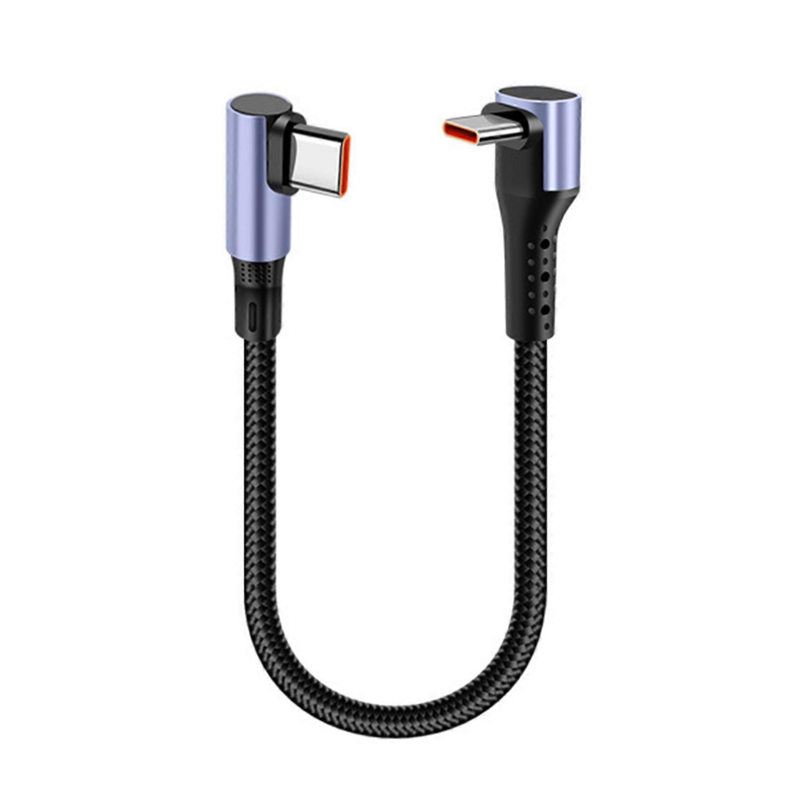 Short 15/25/50cm Type C to Type C Cable 66W Fast Charging For Phone Power Case USB C To USB C Data Cable Nylon Braided