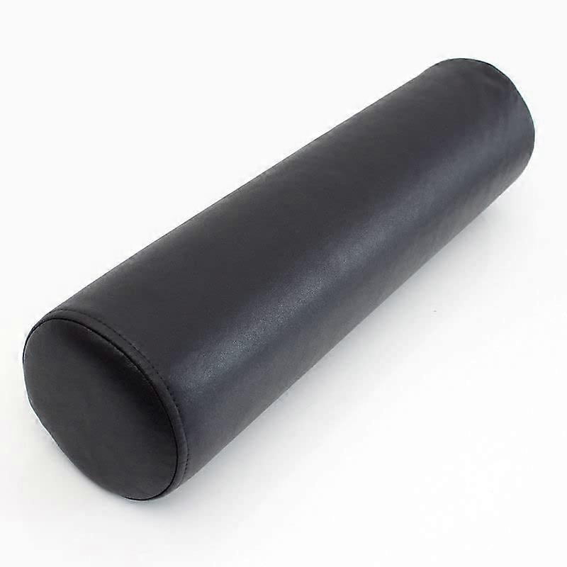 Foam Neck Roll with NonSlip Velcro, Cushion for Neck, Back, Lumbar, Knee Support, Black