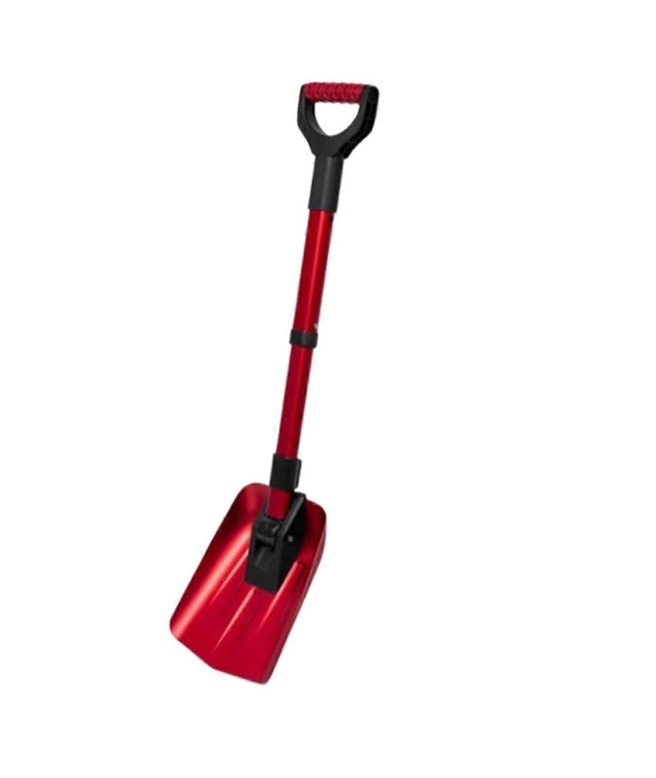 Snow Shovel with Adjustable Height for Clearing Snow from Driveways and Roads, 28cm Width, Ergonomic Design