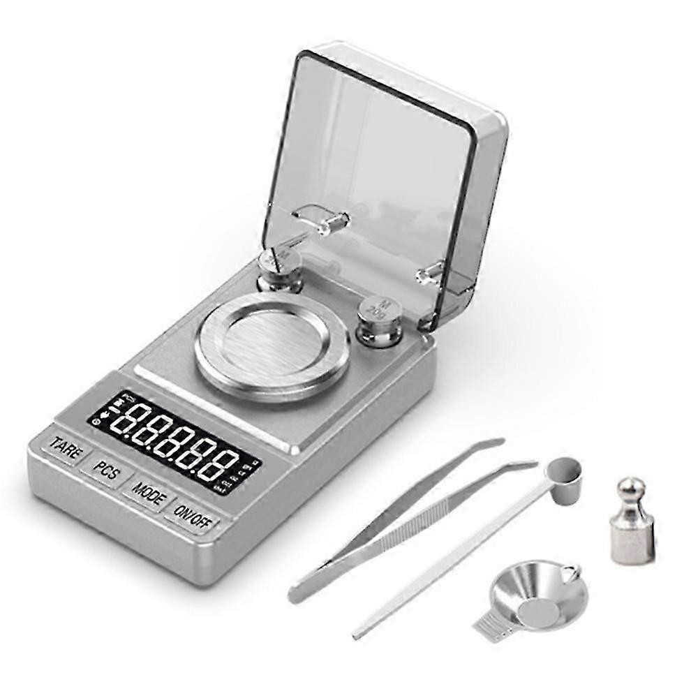 Portable Digital Scale 50g/0.001g High Jewelry Scale With Calibration Weights