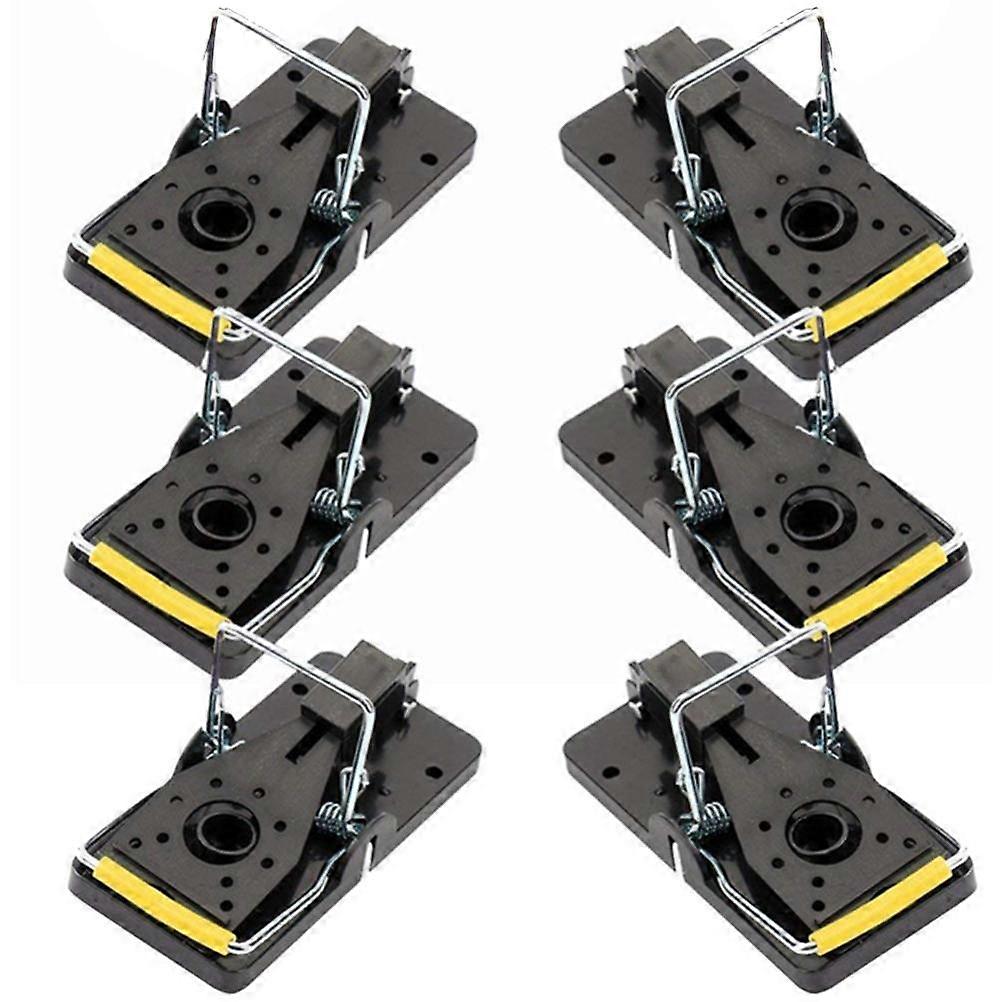 6PCS Mouse Traps Reusable Snap Trap Mice Catcher Rodent Trap for Indoors Outdoors
