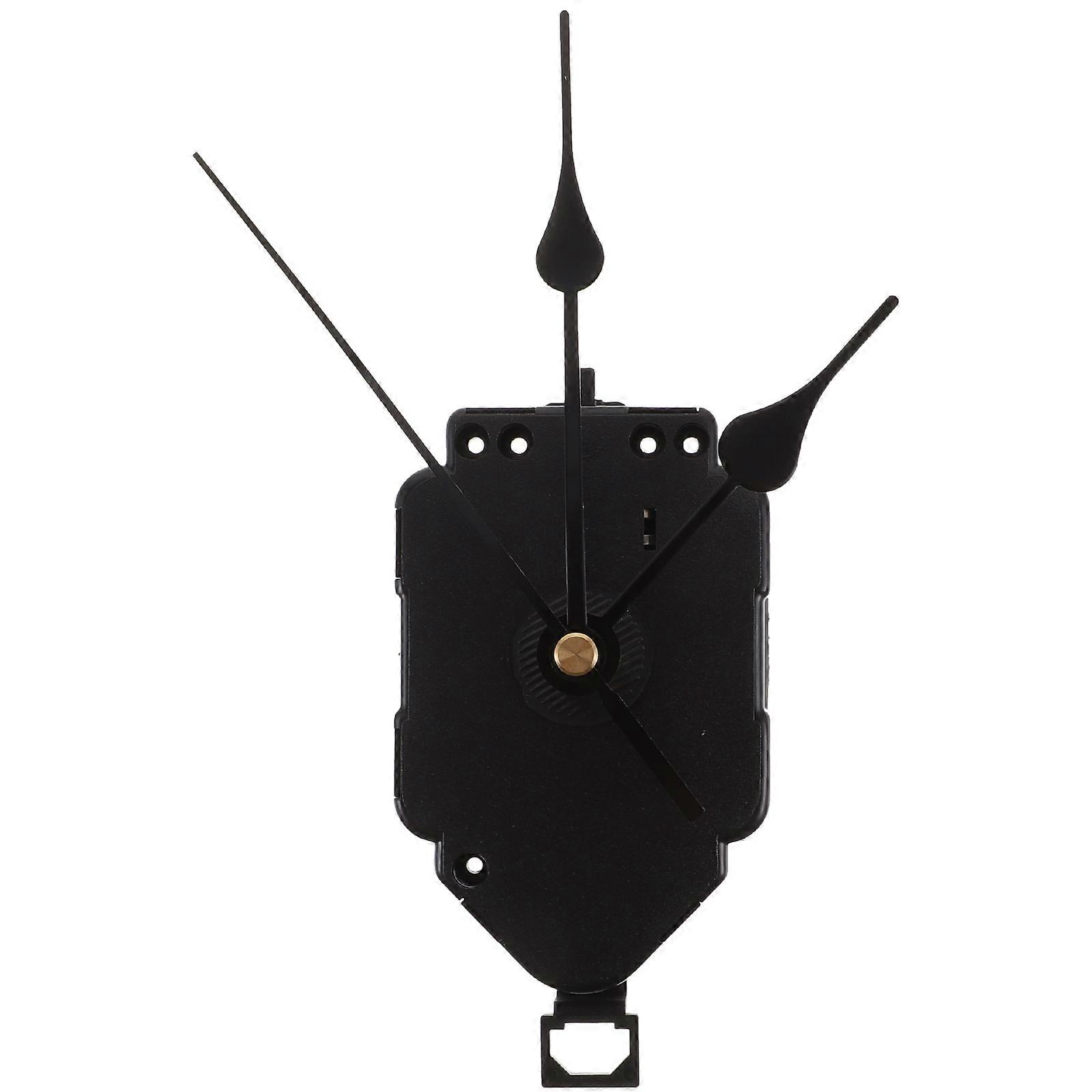 Diy Clock Mechanism Quartz Wall Clock Movement Clock Making Parts Replacement Compact Black 3.9×0.4×0.2in 1Set