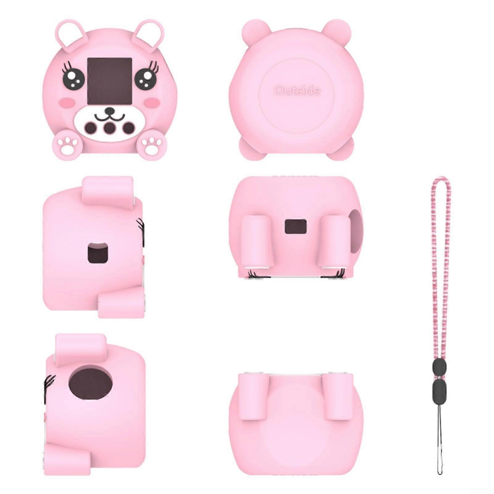 Protective Silicone Case for Punirunes Interactive Digital Toy, Touch Interactive Toy, Durable Shell Case, Reliable Drop Protection (Pink)