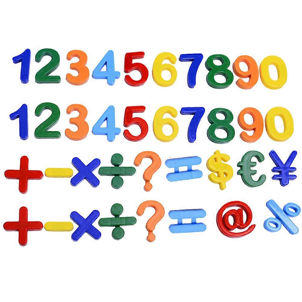 Numbers Magnets 37Pcs Magnet Stickers Colorful Educational Tool Refrigerator Learning Aid