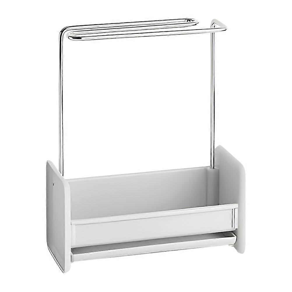 Sink Organizer Grey PP Dish Cloth Holder for Stylish and Easy Draining Storage