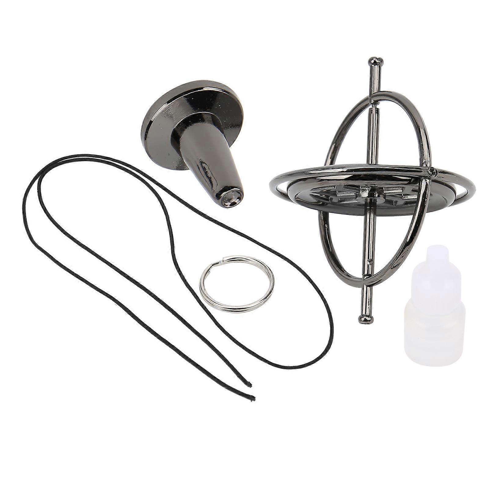 Compact Zine Alloy Gyroscope Stress Relief Fingertip Anti‑Gravity Decompression Toy