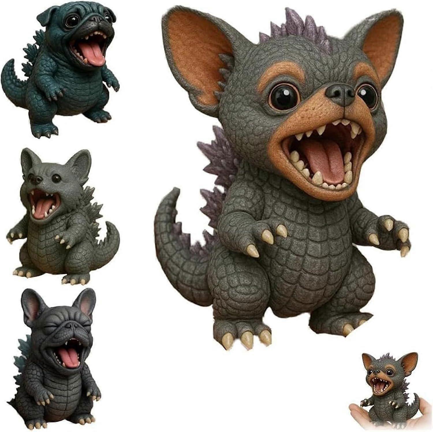 تمثال الشيواوا ، الوحش اللطيفة ، تمثال الفريد لفصيل كورجي تشيهواهوا ، زخارف النحت الراتنج الجديدة ، تمثال الوحش ، لمحبي الأليفة