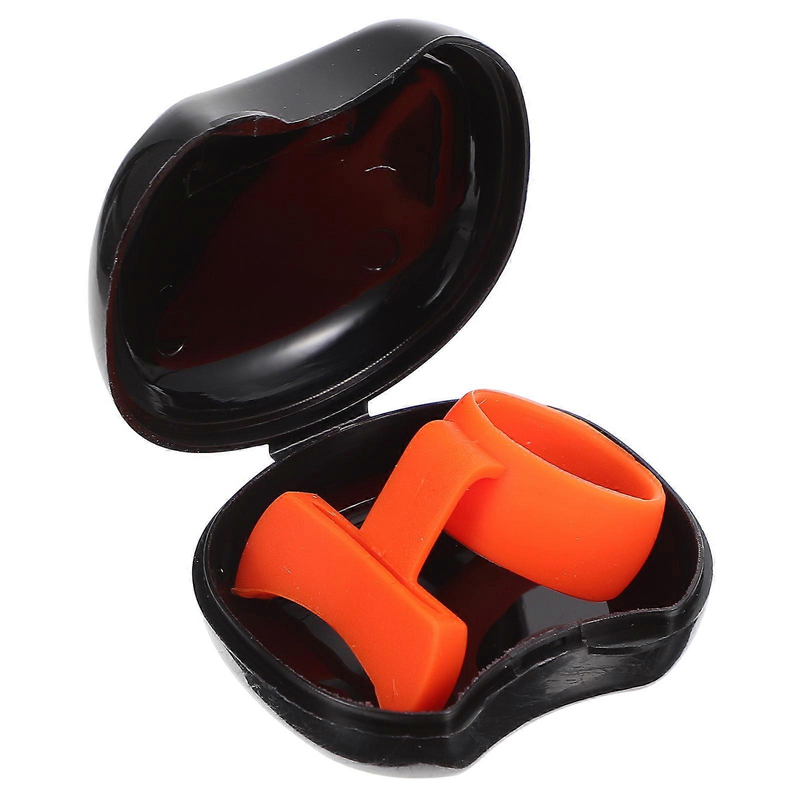 Antiskid Hand Finger Sleeve for Guitar Pick Holder with Orange Cover