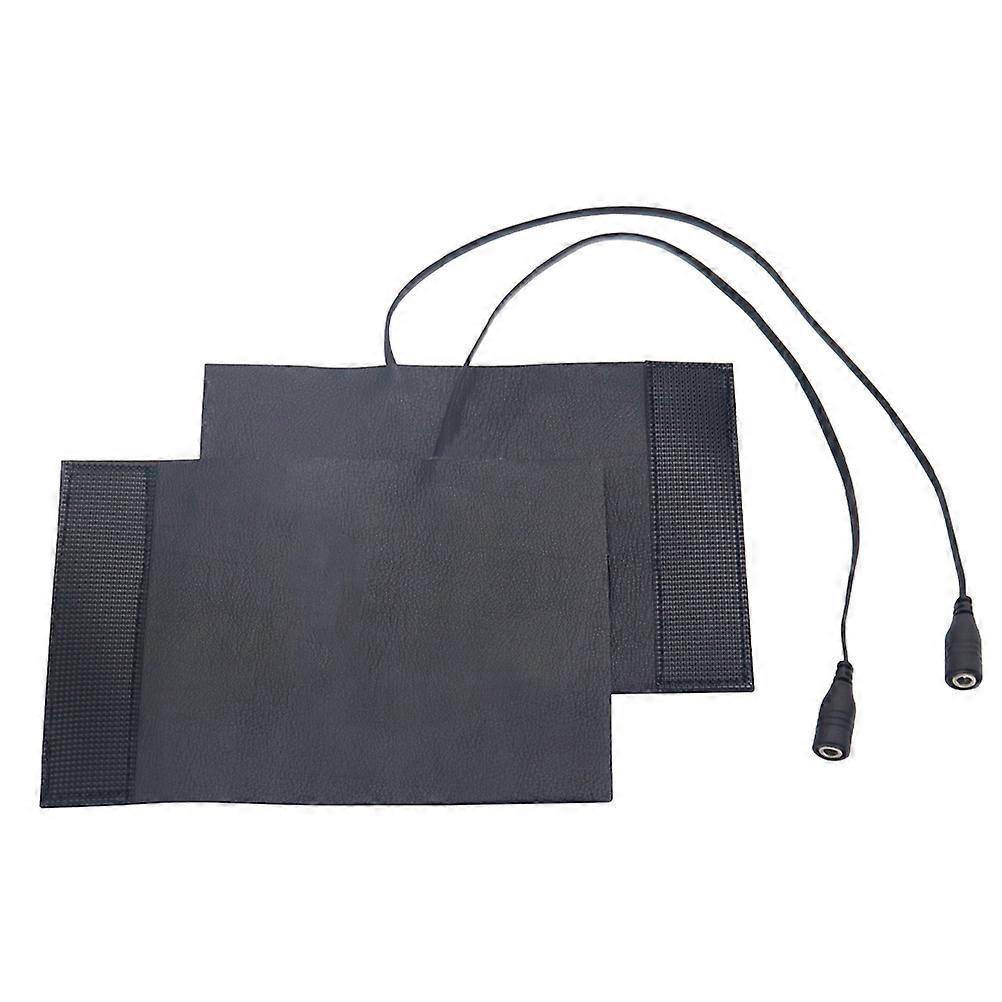 Black Motorcycle Gloves with PU Insert and Quick Heating Function for Warmth 2pcs