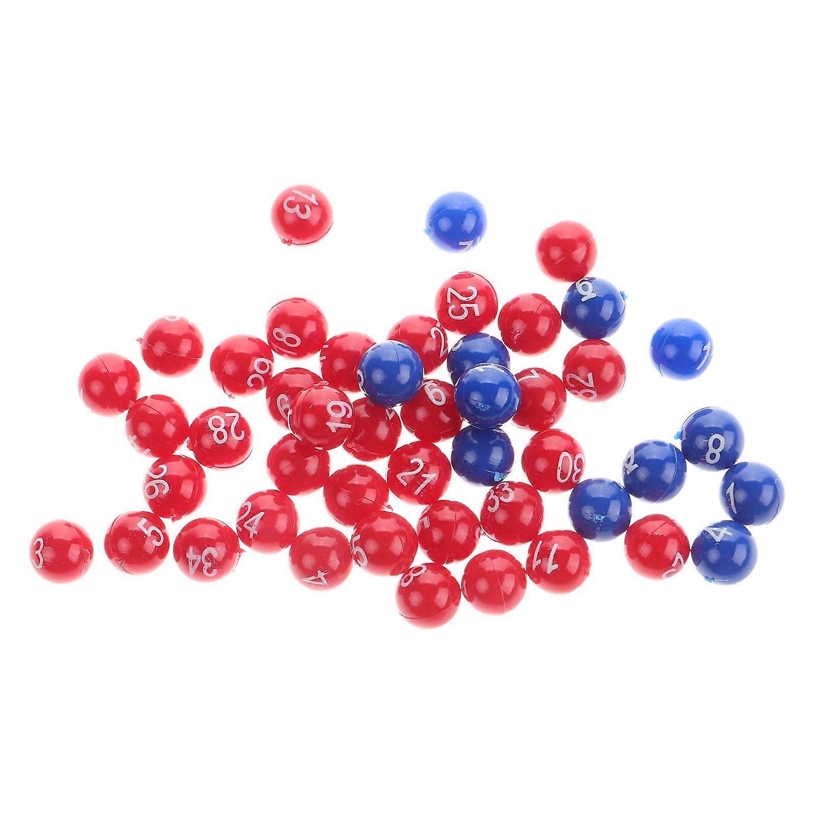 1 Set Raffle Drawing Balls Funny Lottery Balls Numbered Balls Interesting Game Balls for Home Party Plastic Numbered Balls