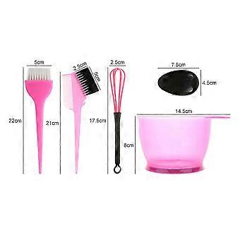 5-piece hair dye tool set hair dye bowl hair dye comb earmuffs mixer black
