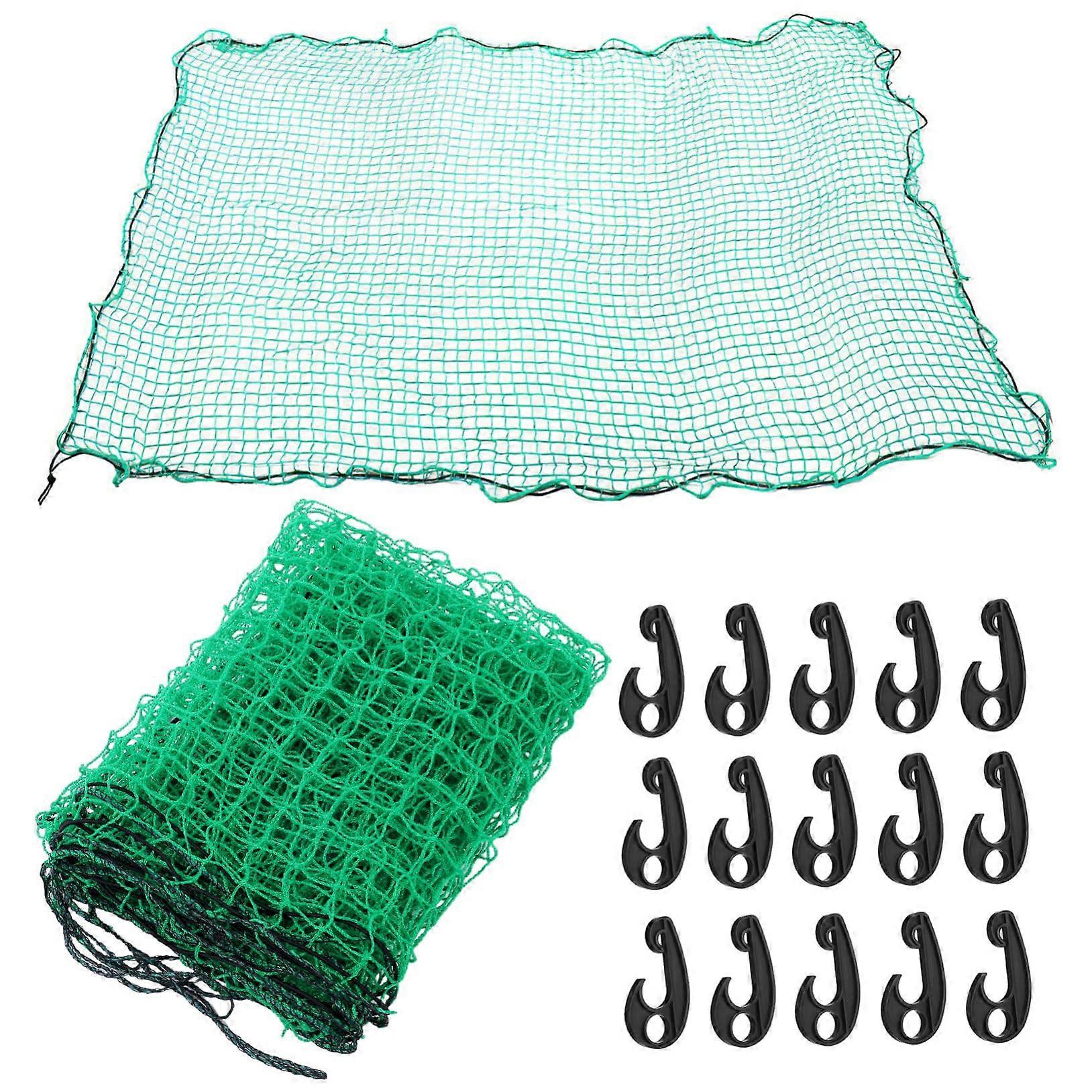 Mesh Cargo Net for Truck Trailers and Pickups with Hooks, Durable Bungee Net for Load Securing, Camping, UV and Abrasion Resistant.