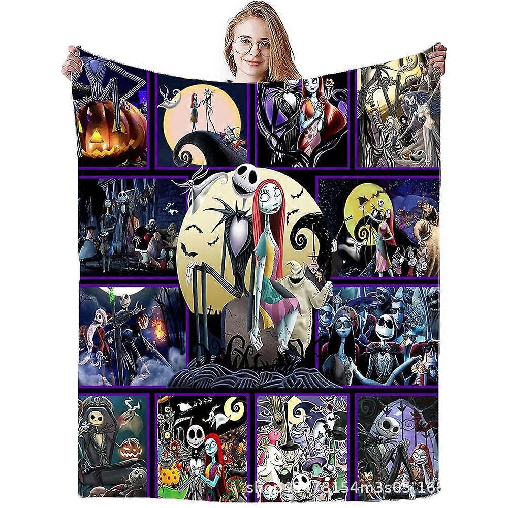 Noční můra před Vánocemi Deka Flanelová deka Klimatizace Deka Nap Cover Flanel MT80