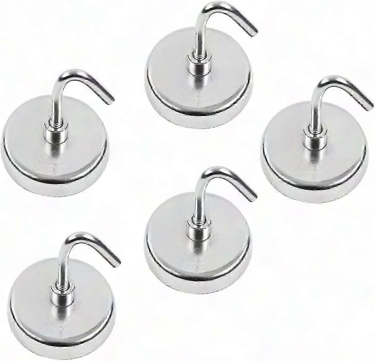 Powerful Magnetic Hooks - Durable Storage Solution for Kitchen, Office, Bathroom & Garage Organization
