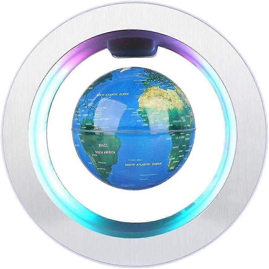 Magnetic Levitation Globe LED Light O-Shape Base Office Decoration