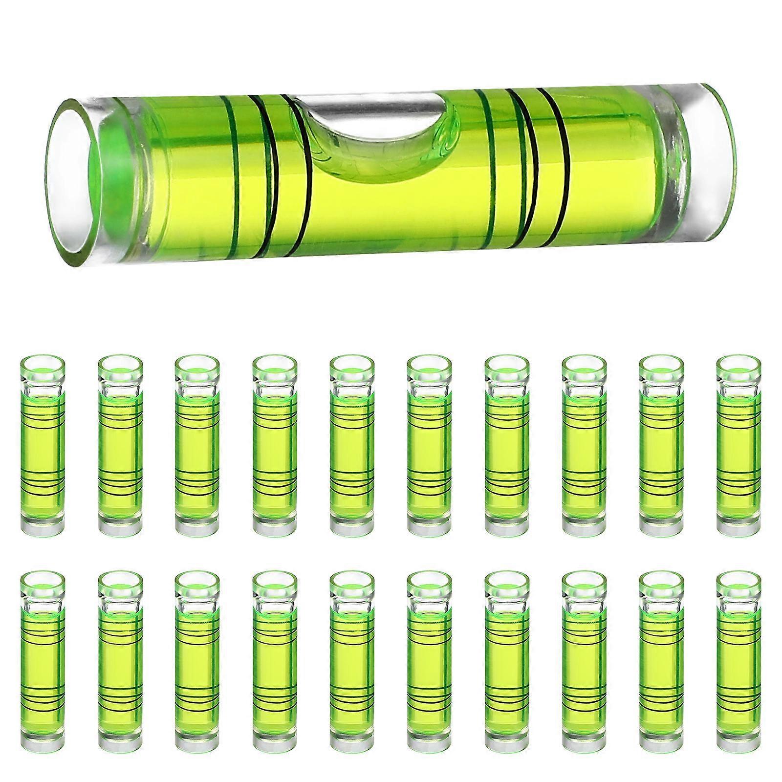 High Precision Bubble Level Tool for Practical Use Made of Plastic Light Green 50 Pcs