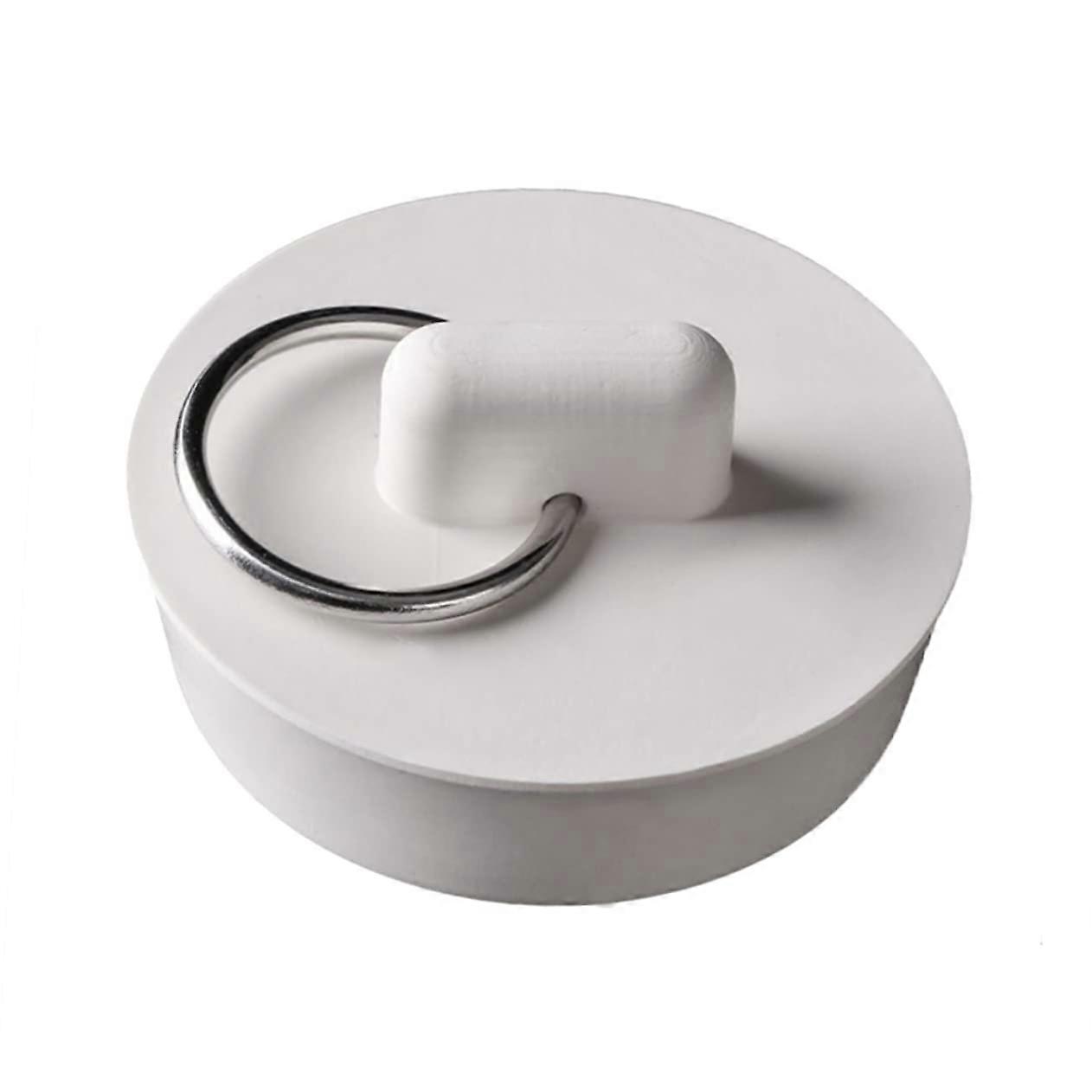 6 Pieces Sink and Bathtub Drain Stopper Universal Plugs with Hanging Ring for Bathroom Use, Durable Rubber Material