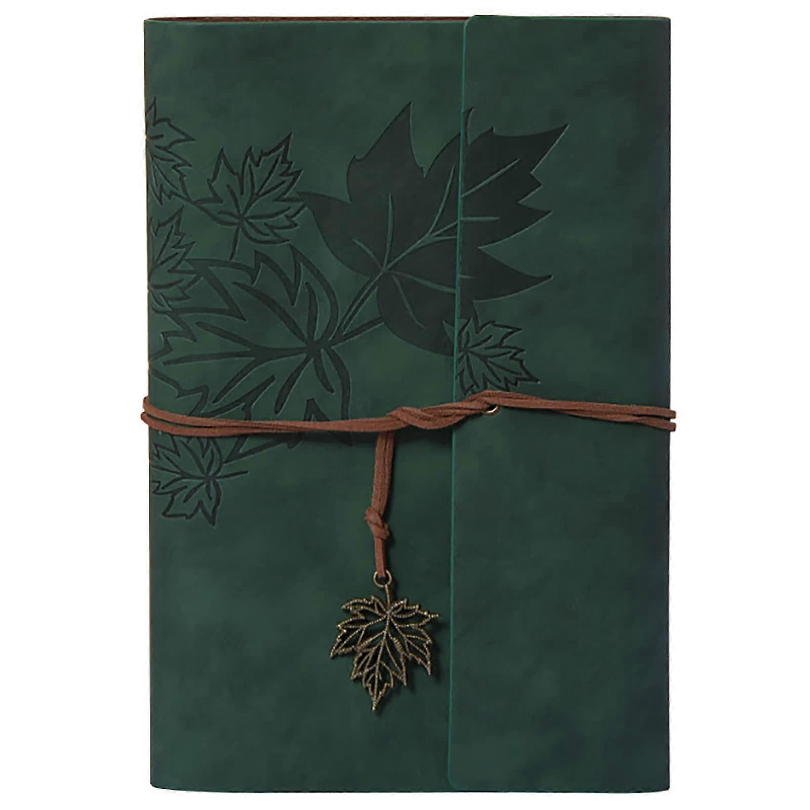 Leather Notebook Diary Refillable, A5 Size 16.5 x 23.4 cm, Lined Retro Travelling Diary