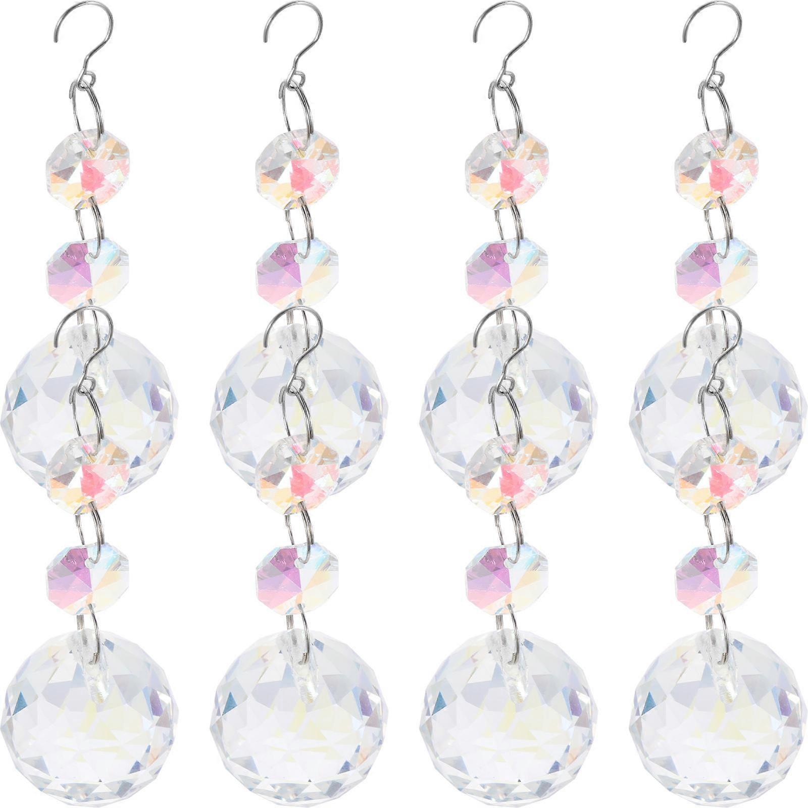 8pcs Crystal Sun Catcher Hanging Ornaments for Windows, Trees & Ceilings – Lightweight Decorative Crystals for Home & Garden