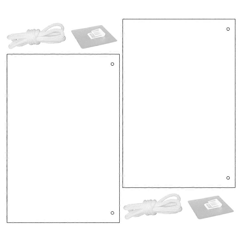 Dry Erase Board Portable Desktop Whiteboard Clear Writing Board For Message Writing Meal Planning 2Pcs