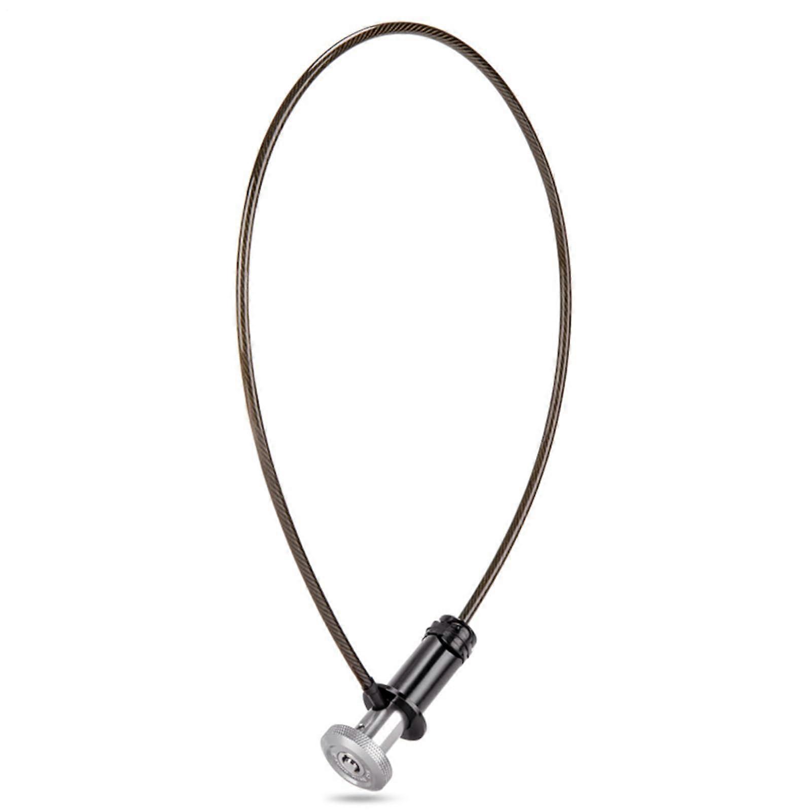 Cycle lock with key, chain lock  helmet cable lock for scooters, motorcycles, silver