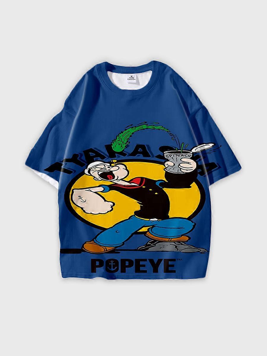 T-shirt round neck Cartoon Pattern loose short sleeve C1494