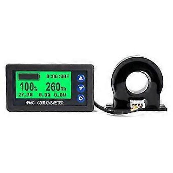 Battery monitor Hall Coulomb meter DC 8-100V 100A Lifepo4 Lead-acid Li-Ion Lithium Capacity Power display