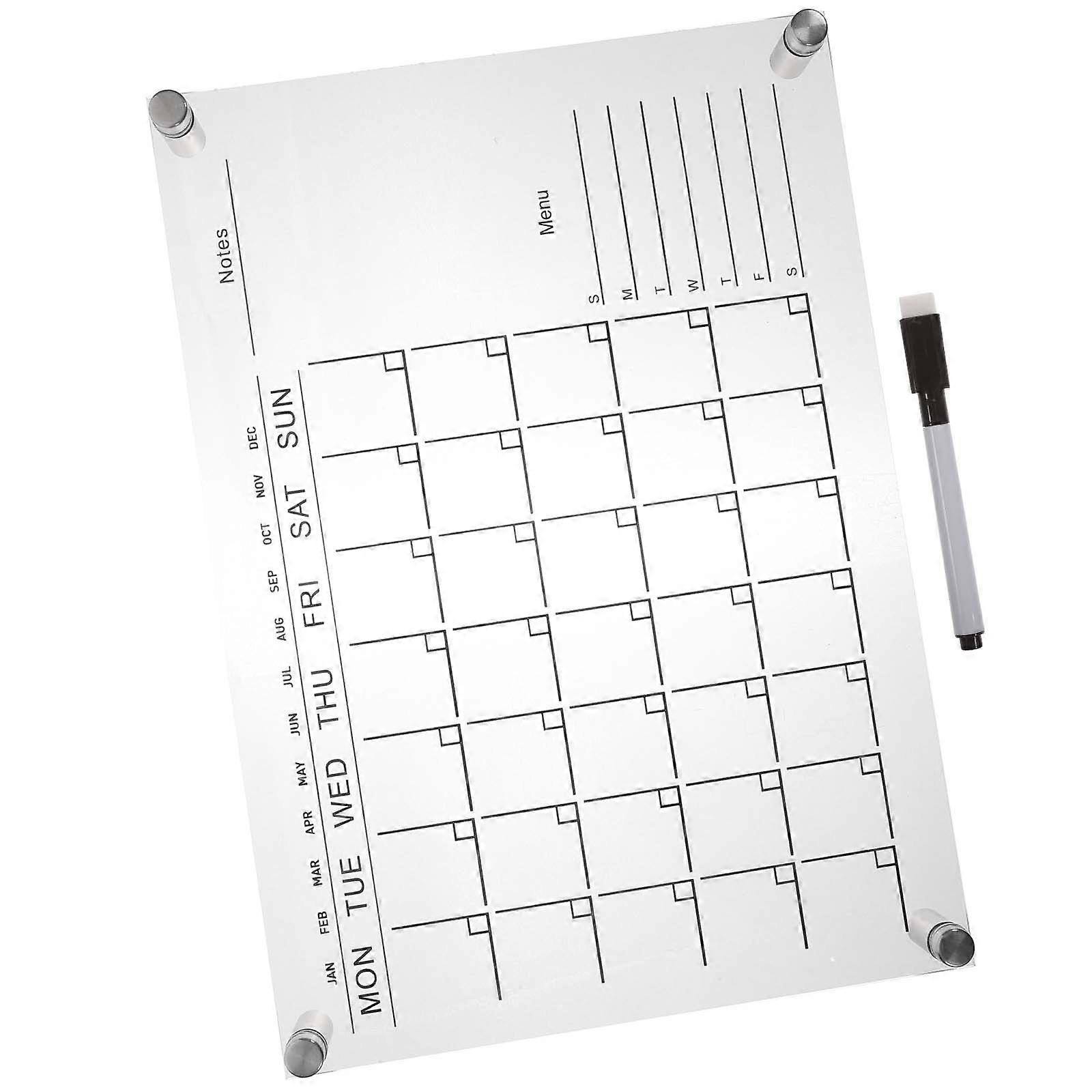 Rewritable Message Board Memo Display Reusable Writing For Students Simple 29.7X21CM 1Pcs