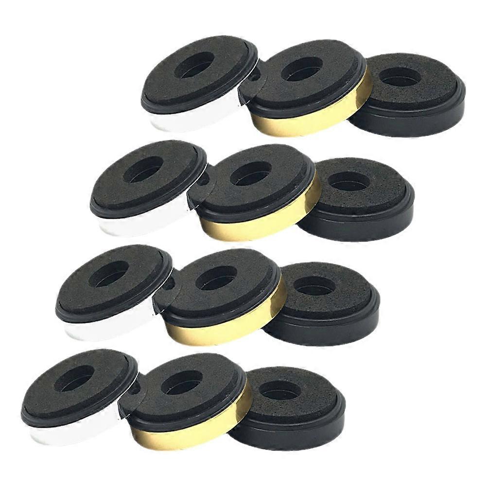 Speaker Isolation Foot Vibration Reduction Audio Equipment Shock Absorption Stable Support 3.00X3.00X0.80CM 12Pcs