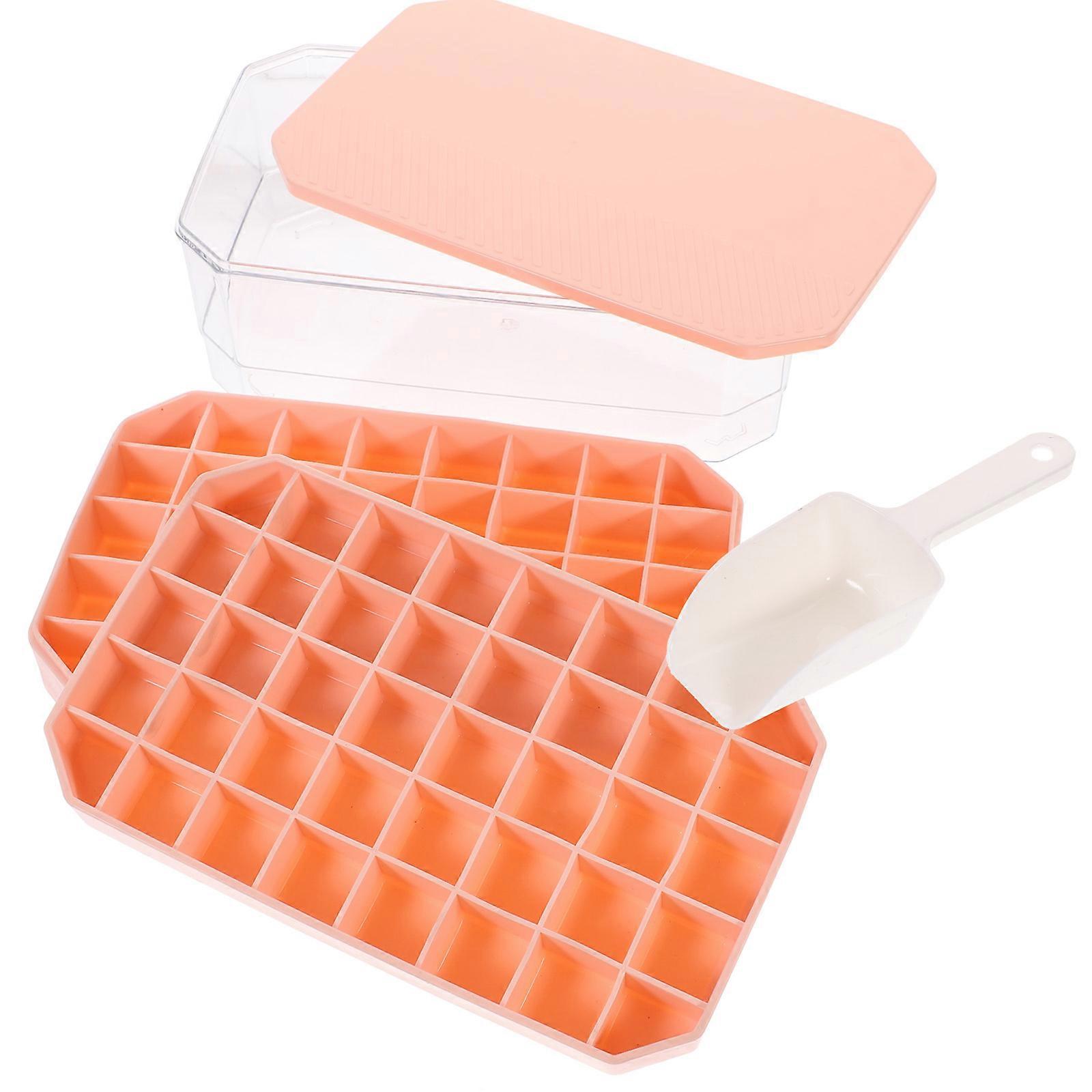 Ice Cubes Tray Round Ice Balls Pink Freezer Space Saving Design For Parties 1Set